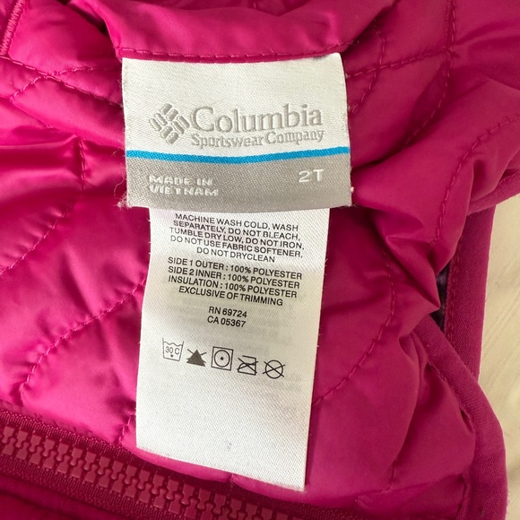 Columbia Pink Reversible Puffer Hooded Jacket - Picture 8 of 8